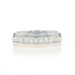 White Gold Diamond Mens Wedding Band 14k Princess.49ctw Channel Set 7-Stone Ring