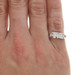 White Gold Diamond Mens Wedding Band 14k Princess.49ctw Channel Set 7-Stone Ring