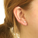Yellow Gold Diamond Stud Earrings - 14k Round Brilliant .70ctw Pierced