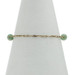 Yellow Gold Jade/Jadeite Art Deco Buddha Charm Bracelet 6 1/2" - 14k Vintage