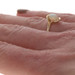 Yellow Gold Opal Solitaire Bypass Ring - 14k Oval Cabochon .50ct