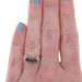 Yellow Gold Sapphire Diamond Curved Contour Enhancer Band 14k 1.06ctw Guard Ring