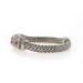 John Hardy Batu Sari Pink Topaz Diamond Bracelet 7" Sterling 925 Yellow Gold 18k