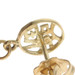 Yellow Gold Jade / Jadeite Good Fortune Dangle Earrings 14k Chinese Fu Character