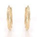 Yellow Gold Ribbon Twist Earrings - 14k Pierced