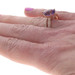 Rose Gold Amethyst Diamond Hidden Halo Ring - 10k Pear Checkerboard 3.84ctw