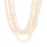 Yellow Gold Cultured Freshwater Pearl Nine-Strand Necklace 17 1/4" - 14k