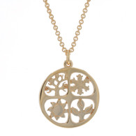 James Avery Four Seasons Large Pendant Necklace 18" - Yellow Gold 14k Retired