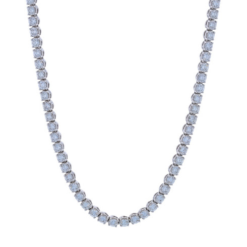 White Gold Diamond Tennis Necklace 17
