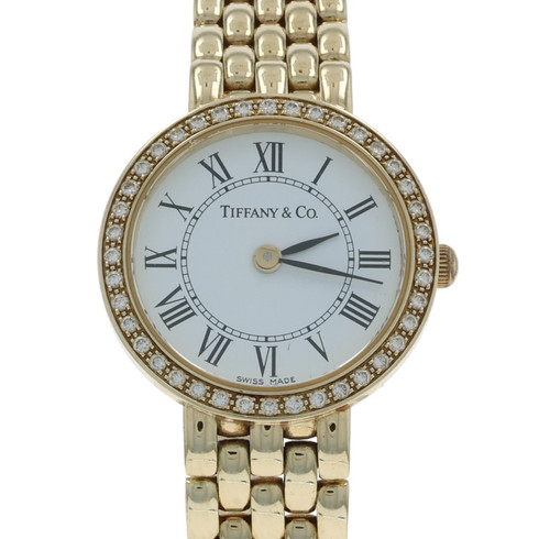 Tiffany & Co. Classic Round Diamond Ladies Watch - Yellow Gold 14k