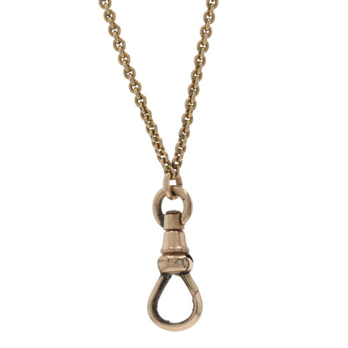 Gold Filled Edwardian Pocket Watch Cable Chain Necklace 15