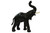 Standing  Elephant (18") Handcrafted Lifelike Leather Sculpture for Home or Office Decor