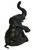Baby Elephant (18") Handcrafted Lifelike Leather Sculpture for Home or Office Decor