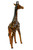 Standing Giraffe (36") Handcrafted Lifelike Leather Sculpture for Home or Office Decor