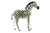 Zebra 24" Handcrafted Lifelike Leather Sculpture for Home or Office Decor