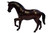 Running Horse (12") Handcrafted Lifelike Leather Sculpture for Home or Office Decor