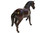 Running Horse (12") Handcrafted Lifelike Leather Sculpture for Home or Office Decor