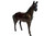 Standing Horse (12") Handcrafted Lifelike Leather Sculpture for Home or Office Decor