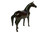 Standing Horse (18") Handcrafted Lifelike Leather Sculpture for Home or Office Decor
