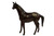 Standing Horse (18") Handcrafted Lifelike Leather Sculpture for Home or Office Decor