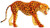 Leopard (18") Handcrafted Lifelike Leather Sculpture for Home or Office Decor