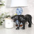 Black Panther Statue Handmade Leather Animal Figurine for Home Decor