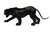 Black Panther (15") Handcrafted Lifelike Leather Sculpture for Home or Office Decor
