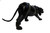 Black Panther (18") Handcrafted Lifelike Leather Sculpture for Home or Office Decor