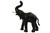 Elephant Standing 42" Handcrafted Lifelike Leather Sculpture for Home or Office Decor