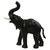 Elephant Standing 42" Handcrafted Lifelike Leather Sculpture for Home or Office Decor