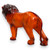 Large Lion 36" Handcrafted Lifelike Leather Sculpture for Home or Office Decor