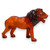 Large Lion 36" Handcrafted Lifelike Leather Sculpture for Home or Office Decor