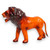 Large Lion 36" Handcrafted Lifelike Leather Sculpture for Home or Office Decor