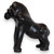 Gorilla 24" Handcrafted Lifelike Leather Sculpture for Home or Office Decor