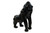 Gorilla 42" Handcrafted Lifelike Lifelike Leather Sculpture for Home or Office Decor
