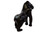 Gorilla 42" Handcrafted Lifelike Lifelike Leather Sculpture for Home or Office Decor
