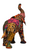Eclectic Elephant 32" Large Boho Bip Statue Handmade Patchwork Indian Fabrics Trunk Up Unique Art Sculpture for Home Decor Hindu Wedding Gift
