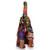 Black Bip Boho Patchwork Collection Handmade Decorative Home Decor Statue Large Figurine Unique Bohemian Eclectic Bright Fabric Indian Textile Recycled