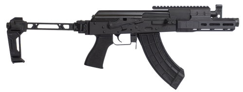 Century Arms HG8007N Draco Tactical 7.62x39mm 30+1 7.50" Black Barrel w/Linear Compensator, M-LOK Handguard, Black Receiver w/Picatinny Rail, Black SB Bi-Folding Pistol Brace
