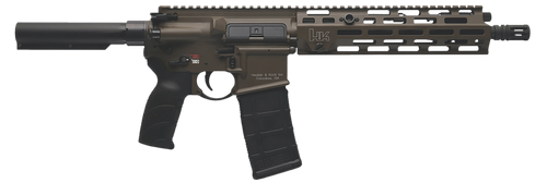 HK 81001202 MR556 A4 5.56x45mm 10+1 11" Black Threaded Barrel, M-LOK Handguard, Patriot Brown Picatinny Rail Receiver, Black Synthetic 6 Position Stock, Black Polymer Grip, Ambidextrous
