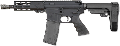 Rock River Arms BLK2132 LAR-15M  300 AAC Blackout 30+1 8" Black M-LOK Handguard, Black Aluminum Picatinny Rail Receiver, Black Polymer SB Tactical SBA3 Arm Brace, Black Hogue Rubber Grip