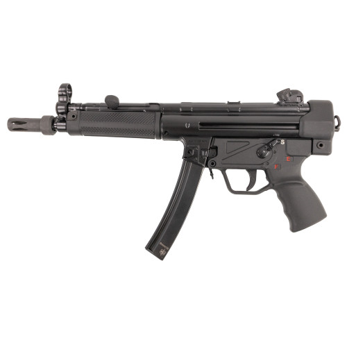 MAC 12750004 5  9mm Luger 30+1 8.90" Black Phosphate Steel Threaded Barrel, Black Phosphate Optics Ready Receiver/Frame, Black Grip, Ambidextrous