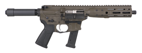 LWRC ICP9PBC8 IC-9  9mm Luger 33+1 8.50" Black Nitride Threaded Barrel, M-LOK Handguard, Patriot Brown Aluminum Receiver w/Integrated Rail Base, Black Pistol Tube, LWRC Ultra Combat Grip, Ambidextrous