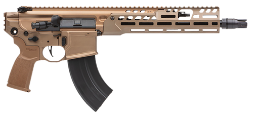 Sig Sauer PMCX762R11BLT MCX Spear LT 7.62x39mm 11.50" 28+1, Coyote, OEM Grip, Rocksett Sig QD Suppressor Ready Flash Hider, Adj. Gas Block