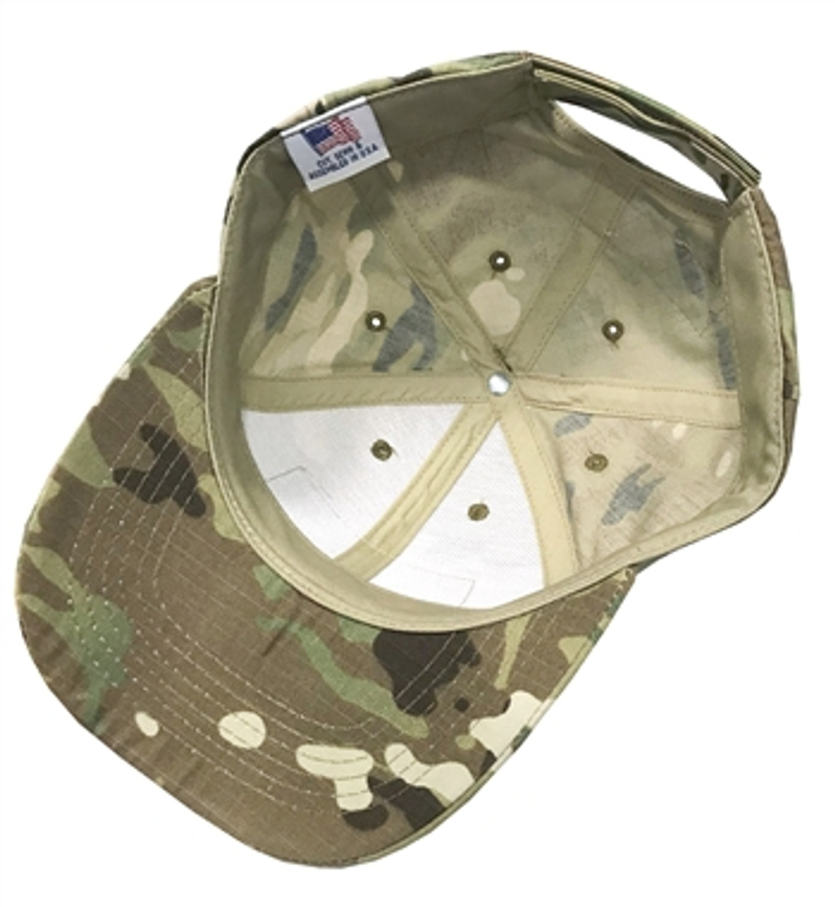 Multicam OCP 6 Panel Ball Cap with Cloth Back (US Made)