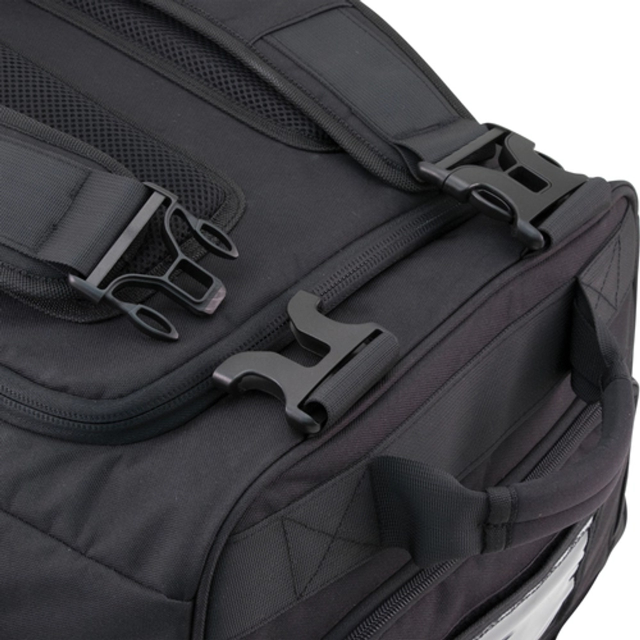 Black 37 Inch Rolling Deployment Bag With Retractable Handle