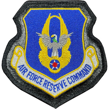 Full Color AFRC Air Force Reserve Command Patch With Hook Backing With Leather