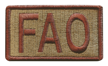 Multicam OCP FAO Patch with Hook Backing (Spice Brown Letters and Border)