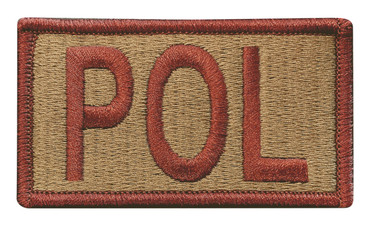 Multicam OCP POL Patch with Hook Backing (Spice Brown Letters and Border)