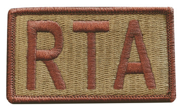 Multicam OCP RTA Patch with Hook Backing (Spice Brown Letters and Border)